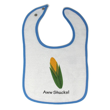 Cloth Bibs for Babies Aww Shucks! Corn on The Cob Funny Humor Baby Accessories