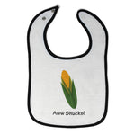 Cloth Bibs for Babies Aww Shucks! Corn on The Cob Funny Humor Baby Accessories - Cute Rascals