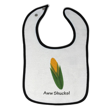 Cloth Bibs for Babies Aww Shucks! Corn on The Cob Funny Humor Baby Accessories