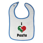 Cloth Bibs for Babies I Love Pasta Italia Map Food & Beverage Others Cotton - Cute Rascals