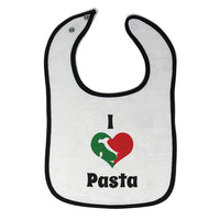 Cloth Bibs for Babies I Love Pasta Italia Map Food & Beverage Others Cotton - Cute Rascals