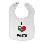 Cloth Bibs for Babies I Love Pasta Italia Map Food & Beverage Others Cotton - Cute Rascals