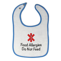 Cloth Bibs for Babies Food Allergies Do Not Feed Funny Humor Baby Accessories - Cute Rascals