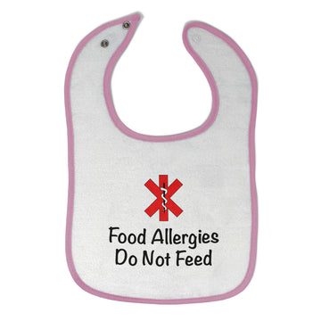 Cloth Bibs for Babies Food Allergies Do Not Feed Funny Humor Baby Accessories