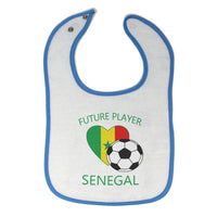 Cloth Bibs for Babies Future Soccer Player Senegal Future Baby Accessories - Cute Rascals
