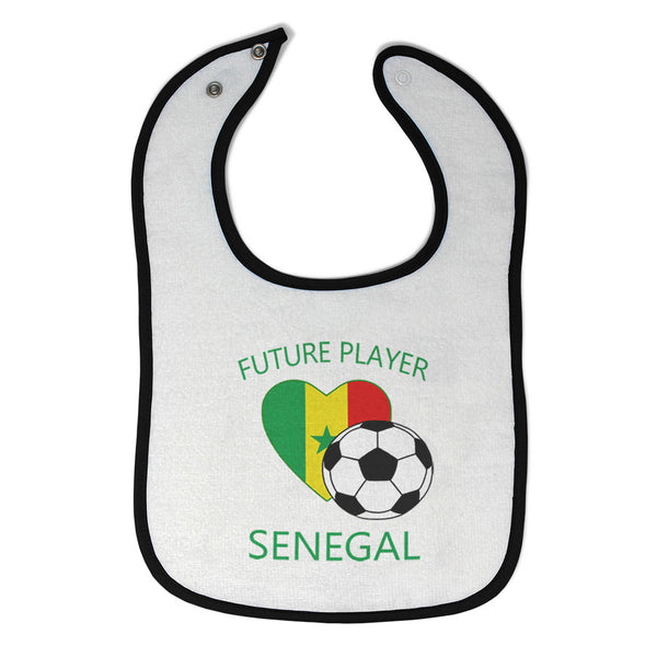 Cloth Bibs for Babies Future Soccer Player Senegal Future Baby Accessories - Cute Rascals