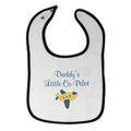 Cloth Bibs for Babies Daddy's Little Co-Pilot Dad Father's Day Western Cotton
