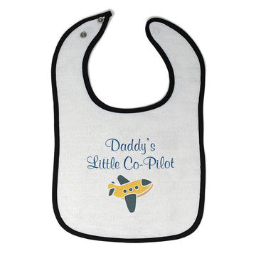 Cloth Bibs for Babies Daddy's Little Co-Pilot Dad Father's Day Western Cotton