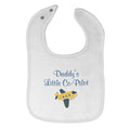 Cloth Bibs for Babies Daddy's Little Co-Pilot Dad Father's Day Western Cotton