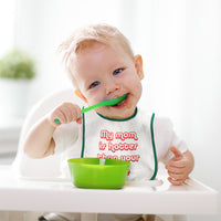 Cloth Bibs for Babies My Mom Is Hotter than Your Mom Mothers Baby Accessories - Cute Rascals