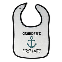 Cloth Bibs for Babies Grandpa's First Mate Grandpa Grandfather Baby Accessories - Cute Rascals