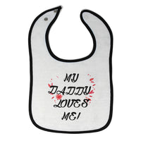 Cloth Bibs for Babies My Daddy Loves Me Dad Father's Day Baby Accessories Cotton - Cute Rascals