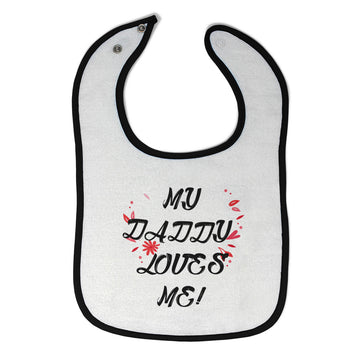 Cloth Bibs for Babies My Daddy Loves Me Dad Father's Day Baby Accessories Cotton