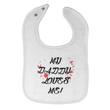 Cloth Bibs for Babies My Daddy Loves Me Dad Father's Day Baby Accessories Cotton