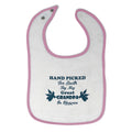 Cloth Bibs for Babies Hand Picked for Earth by My Great Grandpa in Heaven Cotton