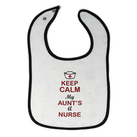 Cloth Bibs for Babies Keep Calm My Aunt Is A Nurse Baby Accessories Cotton - Cute Rascals
