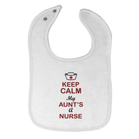 Cloth Bibs for Babies Keep Calm My Aunt Is A Nurse Baby Accessories Cotton - Cute Rascals