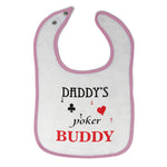 Cloth Bibs for Babies Daddy's Poker Buddy Dad Father's Day Gamer Cotton - Cute Rascals