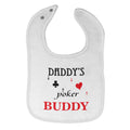 Cloth Bibs for Babies Daddy's Poker Buddy Dad Father's Day Gamer Cotton