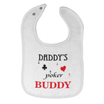Cloth Bibs for Babies Daddy's Poker Buddy Dad Father's Day Gamer Cotton - Cute Rascals