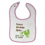 Cloth Bibs for Babies Future Dirt Bike Rider Just like My Daddy Riding Cotton - Cute Rascals