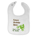 Cloth Bibs for Babies Future Dirt Bike Rider Just like My Daddy Riding Cotton
