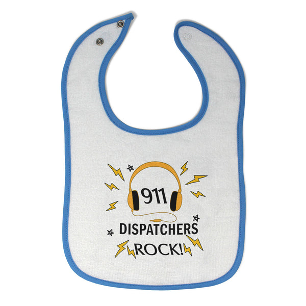 Cloth Bibs for Babies 911 Dispatchers Rock! Baby Accessories Burp Cloths Cotton - Cute Rascals