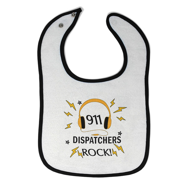 Cloth Bibs for Babies 911 Dispatchers Rock! Baby Accessories Burp Cloths Cotton - Cute Rascals