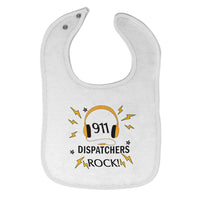 Cloth Bibs for Babies 911 Dispatchers Rock! Baby Accessories Burp Cloths Cotton - Cute Rascals