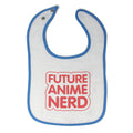 Cloth Bibs for Babies Future Anime Nerd Funny Humor Baby Accessories Cotton