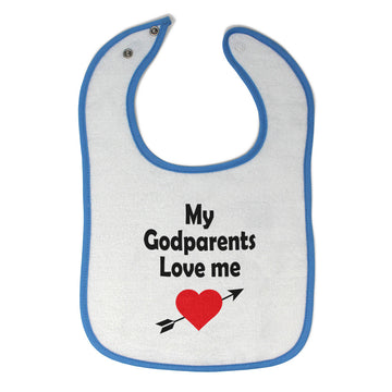 Cloth Bibs for Babies My Godparents Love Me A Baby Accessories Cotton