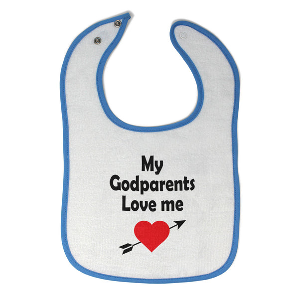 Cloth Bibs for Babies My Godparents Love Me A Baby Accessories Cotton - Cute Rascals