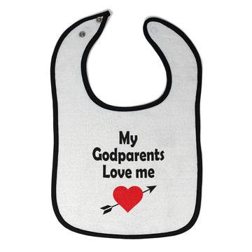 Cloth Bibs for Babies My Godparents Love Me A Baby Accessories Cotton