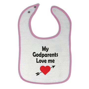 Cloth Bibs for Babies My Godparents Love Me A Baby Accessories Cotton