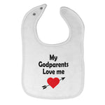 Cloth Bibs for Babies My Godparents Love Me A Baby Accessories Cotton - Cute Rascals