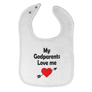 Cloth Bibs for Babies My Godparents Love Me A Baby Accessories Cotton