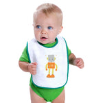 Cloth Bibs for Babies Mr. Robot Characters Robots Baby Accessories Cotton - Cute Rascals