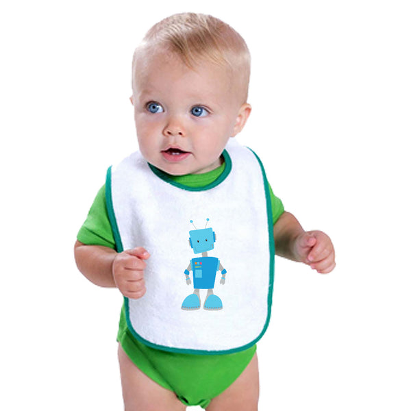 Cloth Bibs for Babies Mr. Robot 4 Forth Birthday Characters Robots Cotton - Cute Rascals