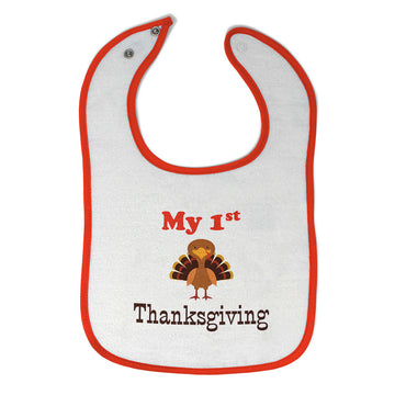 Cloth Bibs for Babies My First Thanksgiving Baby Accessories Burp Cloths Cotton