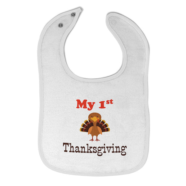 Cloth Bibs for Babies My First Thanksgiving Baby Accessories Burp Cloths Cotton - Cute Rascals
