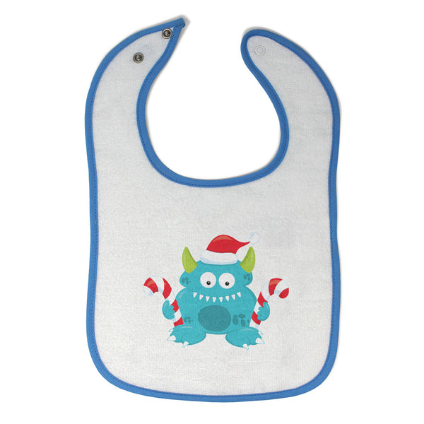 Cloth Bibs for Babies Blue Monster Lollipop Characters Monsters Baby Accessories - Cute Rascals