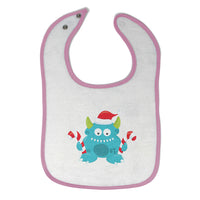 Cloth Bibs for Babies Blue Monster Lollipop Characters Monsters Baby Accessories - Cute Rascals