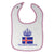 Baby Girl Bibs Icelandic Princess Crown Countries Burp Cloths Contrast Trim - Cute Rascals