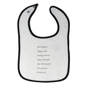 Cloth Bibs for Babies The Created Language Trilogy Lord Rings Baby Accessories