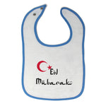 Cloth Bibs for Babies Eid Mubarak Blessed with Turkish Flag Arabic Cotton - Cute Rascals