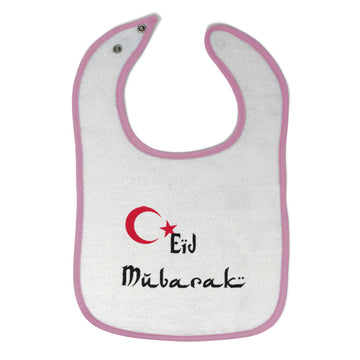 Cloth Bibs for Babies Eid Mubarak Blessed with Turkish Flag Arabic Cotton