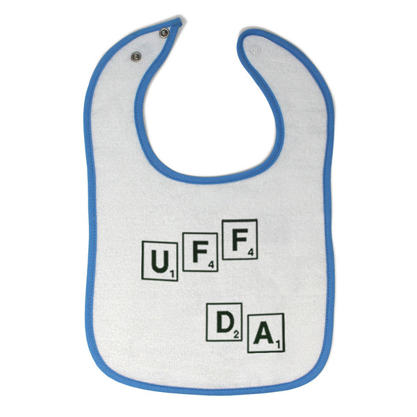 Toddler & Baby Bibs Burp Cloths Funny Scrabble Uff Da...