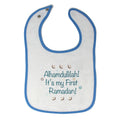 Cloth Bibs for Babies Alhamdullilah It's My First Ramadan Arabic Cotton