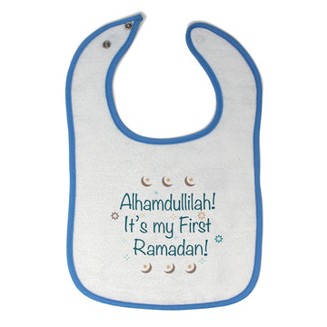 Cloth Bibs for Babies Alhamdullilah It's My First Ramadan Arabic Cotton