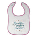 Cloth Bibs for Babies Alhamdullilah It's My First Ramadan Arabic Cotton